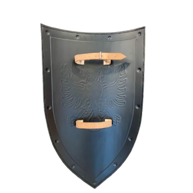 Mittelalterlicher mandelförmiger Schild mit Greif