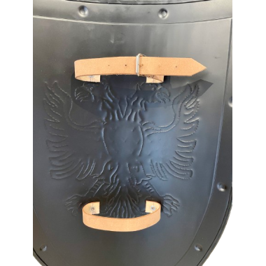 Mittelalterlicher mandelförmiger Schild mit Greif