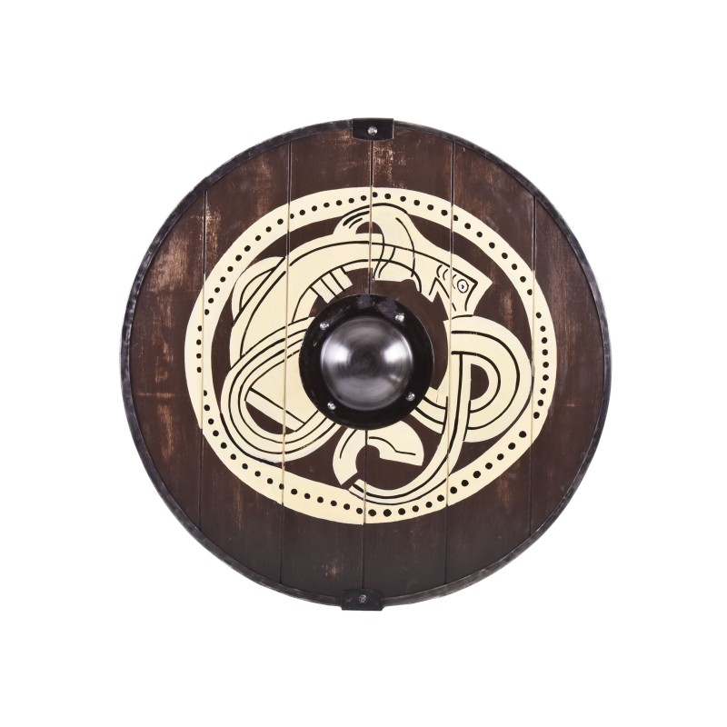Wikinger Rundschild mit Greiftier-Motiv