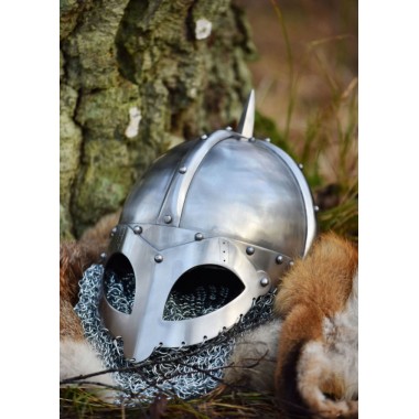 Wikinger Brillenhelm mit Kettenbrünne