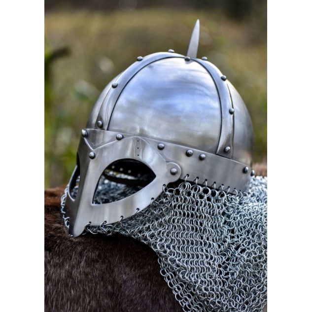 Wikinger Brillenhelm mit Kettenbrünne