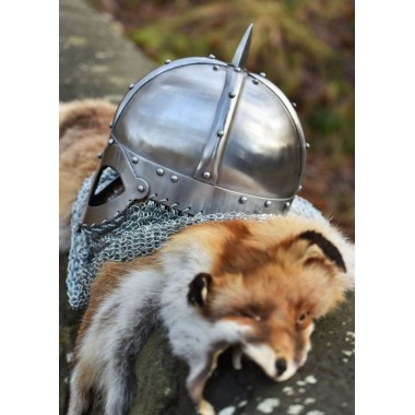 Wikinger Brillenhelm mit Kettenbrünne