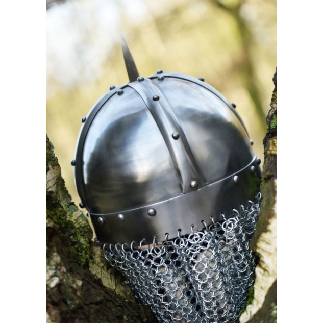 Wikinger Brillenhelm mit Kettenbrünne