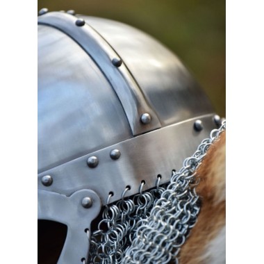 Wikinger Brillenhelm mit Kettenbrünne