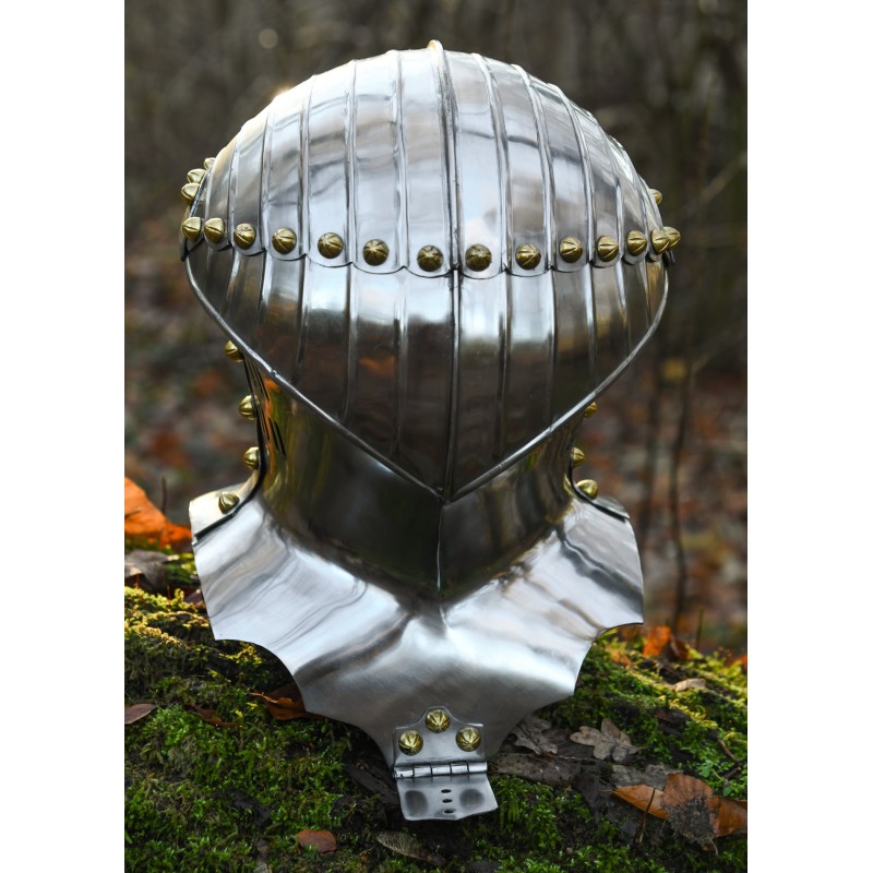 Deutscher Stechhelm, um 1500, 1,6 mm Stahl
