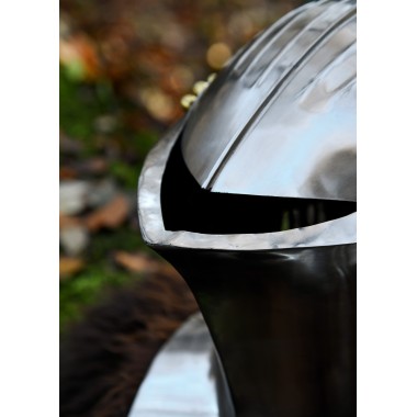 Deutscher Stechhelm, um 1500, 1,6 mm Stahl