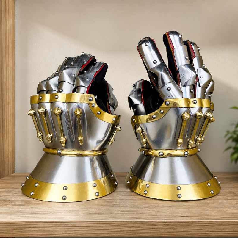 Mittelalterliche Panzerhandschuhe Churburg