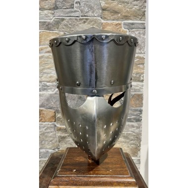 Kreuzritter Helm - Topfhelm Kampf - Schaukampfhelm