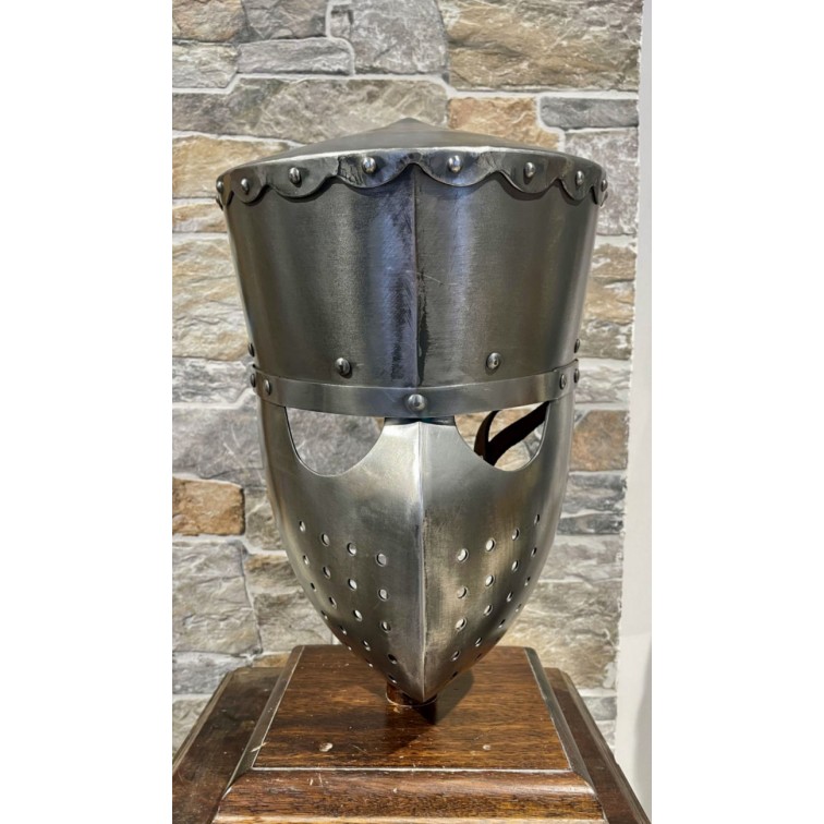 Kreuzritter Helm - Topfhelm Kampf - Schaukampfhelm