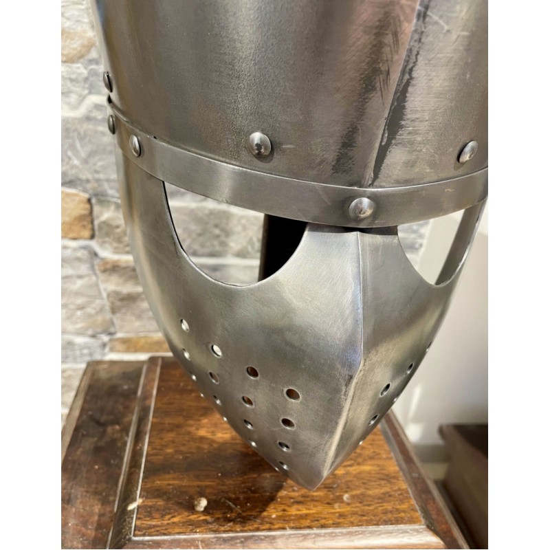 Kreuzritter Helm - Topfhelm Kampf - Schaukampfhelm
