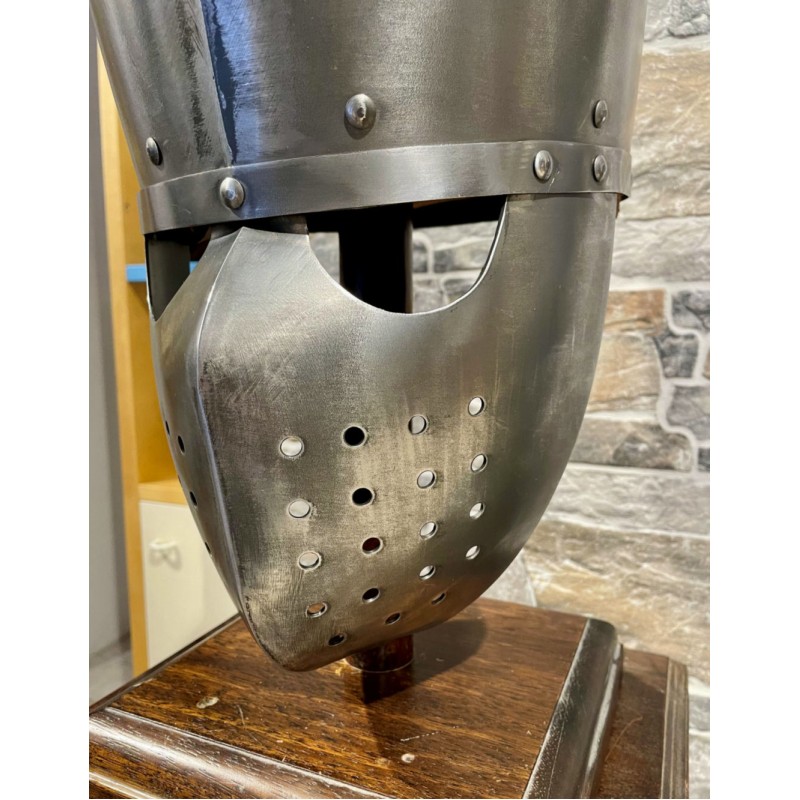 Kreuzritter Helm - Topfhelm Kampf - Schaukampfhelm