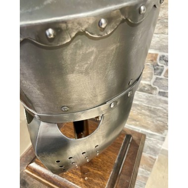 Kreuzritter Helm - Topfhelm Kampf - Schaukampfhelm