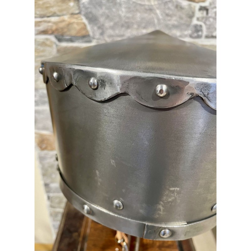 Kreuzritter Helm - Topfhelm Kampf - Schaukampfhelm