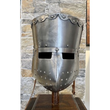 Kreuzfahrer Topfhelm - Schaukampfhelme
