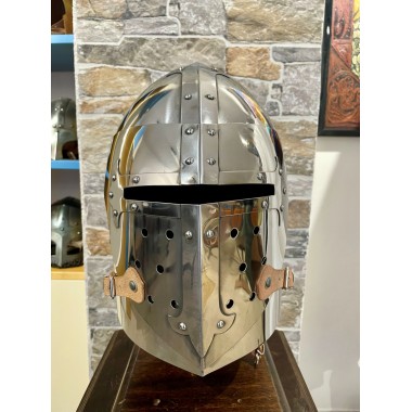 Topfhelm - Templer Kampfhelm