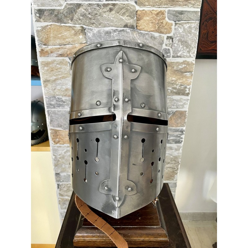 Templerhelm - Kreuzritter Helm - Schaukampfhelm
