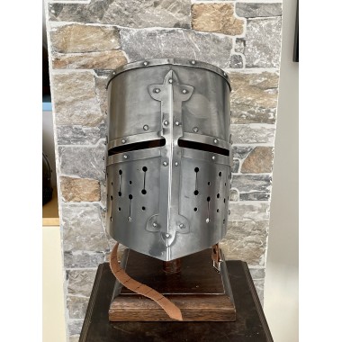 Templerhelm - Kreuzritter Helm - Schaukampfhelm