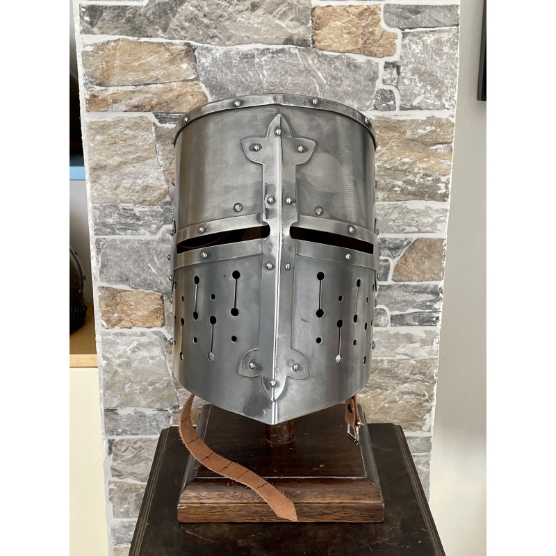 Templerhelm - Kreuzritter Helm - Schaukampfhelm