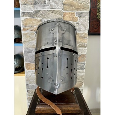 Templerhelm - Kreuzritter Helm - Schaukampfhelm