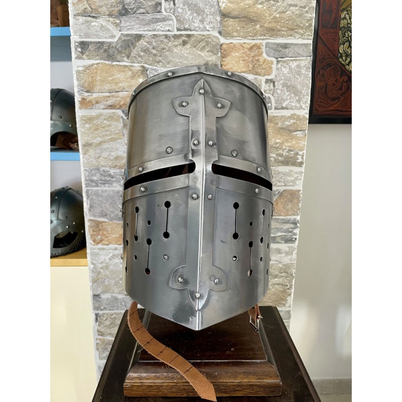 Templerhelm - Kreuzritter Helm - Schaukampfhelm