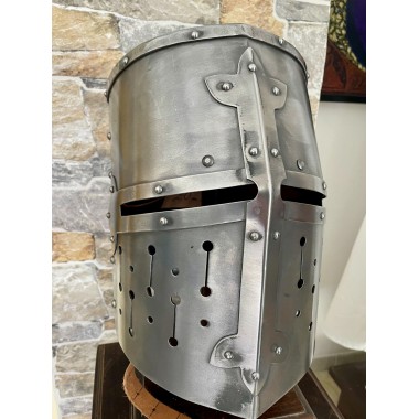 Templerhelm - Kreuzritter Helm - Schaukampfhelm