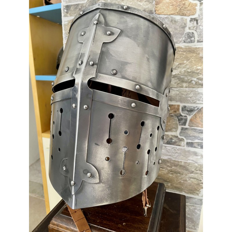 Templerhelm - Kreuzritter Helm - Schaukampfhelm