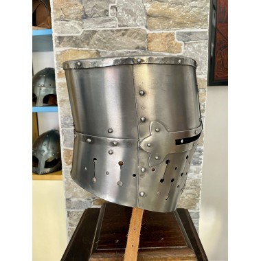 Templerhelm - Kreuzritter Helm - Schaukampfhelm