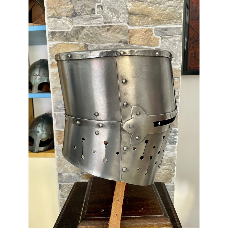 Templerhelm - Kreuzritter Helm - Schaukampfhelm