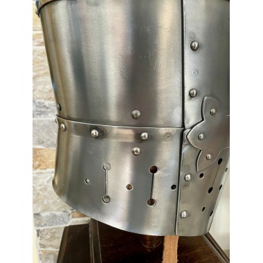 Templerhelm - Kreuzritter Helm - Schaukampfhelm