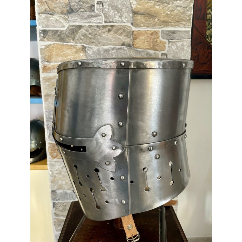 Templerhelm - Kreuzritter Helm - Schaukampfhelm
