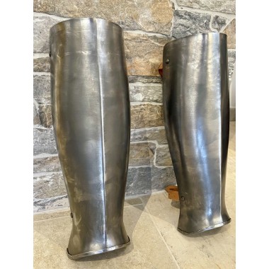 Mittelalterliche Beinschienen – Paar