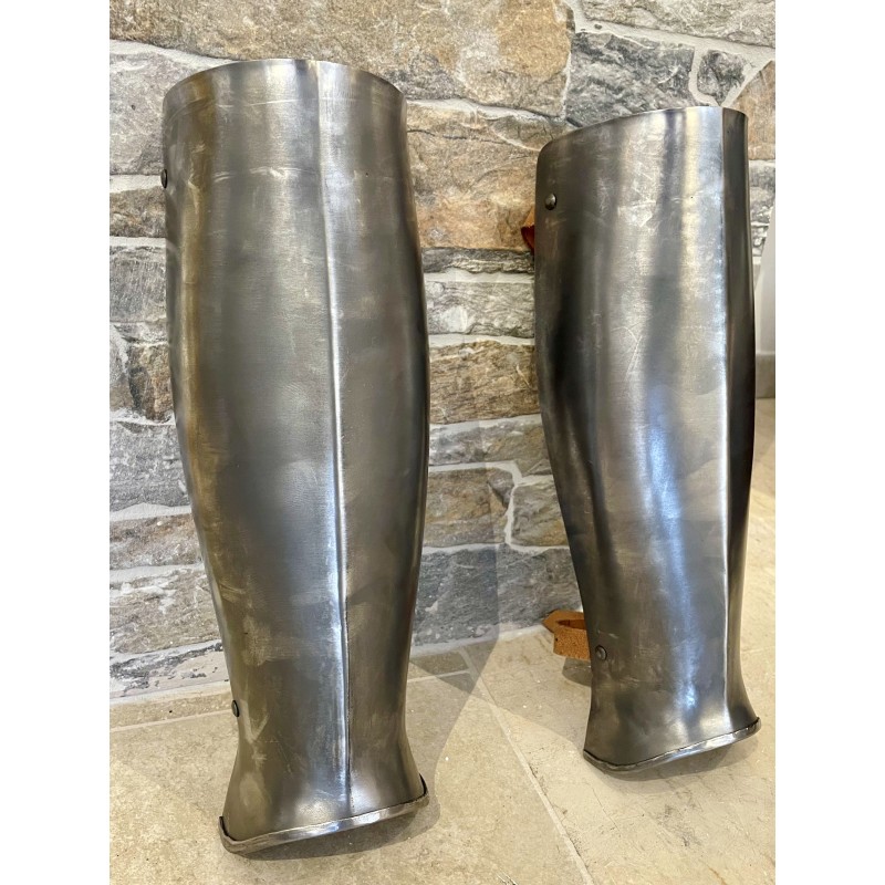 Mittelalterliche Beinschienen – Paar