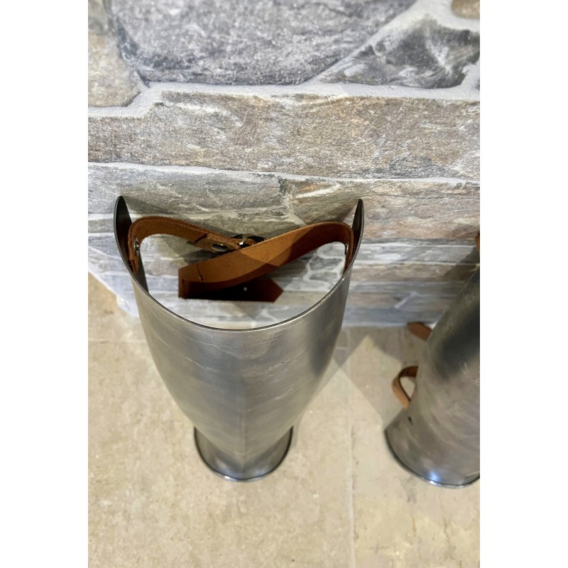 Mittelalterliche Beinschienen – Paar