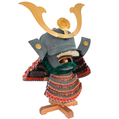 Kabuto Helm des Oda Nobunaga - mit Mempo Maske