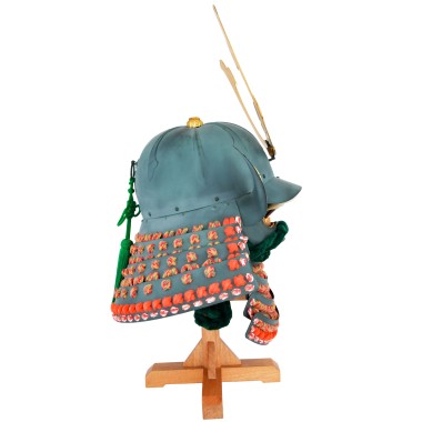 Kabuto Helm des Oda Nobunaga - mit Mempo Maske