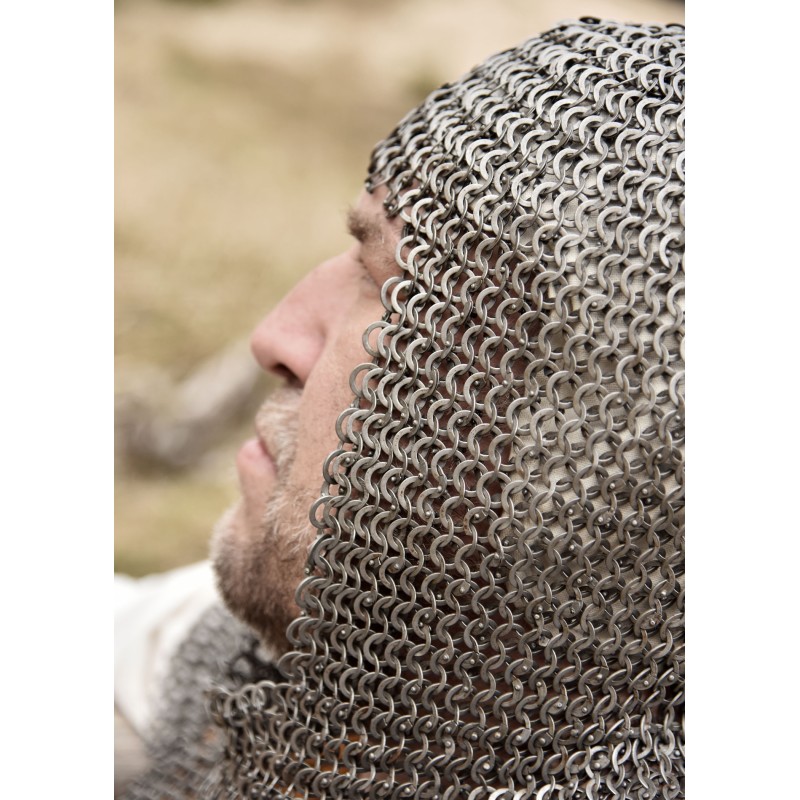 FRM Kettenhaube - Vernieteten flachringkettengeflecht, 8 mm