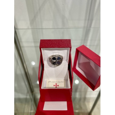 Templerring mit Kreuz, Silber 925