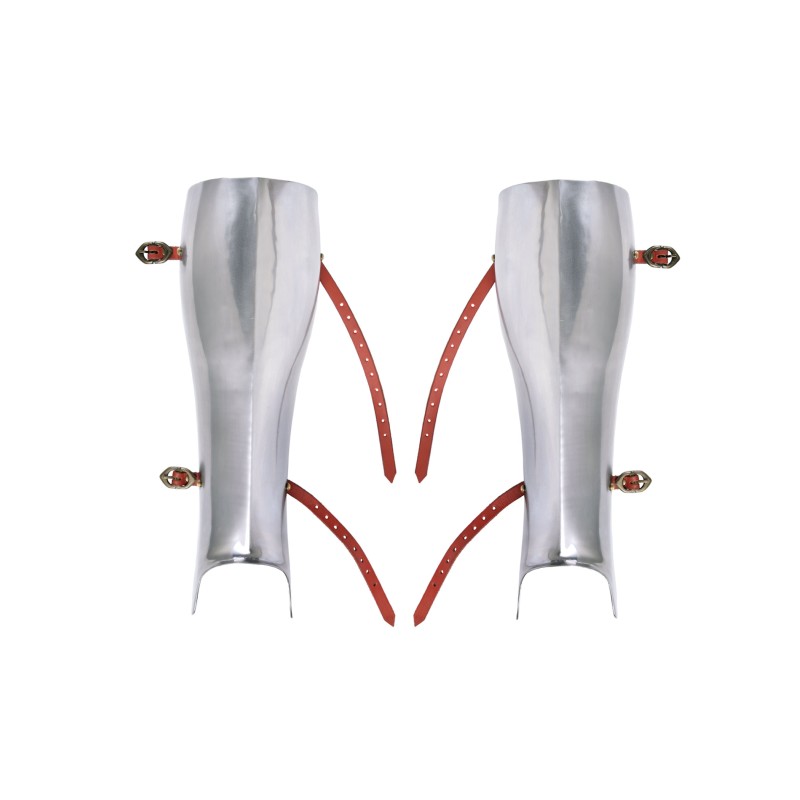 Beinschienen -  Paar, 2 mm Stahl