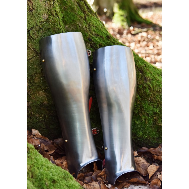 Beinschienen -  Paar, 2 mm Stahl