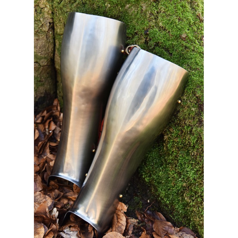 Beinschienen -  Paar, 2 mm Stahl