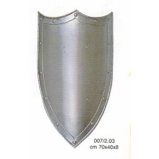 Mittelalterlicher Schild mit drei Spitzen 