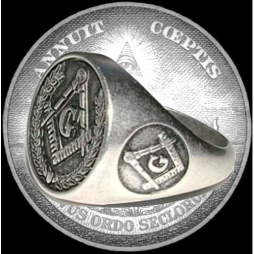 Freimaurer-Ring Silber