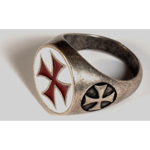 Templar Ring, Ring Templar Kreuz in emaillierten