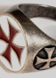 Templar Ring, Ring Templar Kreuz in emaillierten