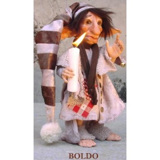 Elfe Kobold Boldo - Porzellanpuppe