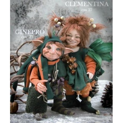 Porzellanpuppe - Clementine und Wacholder