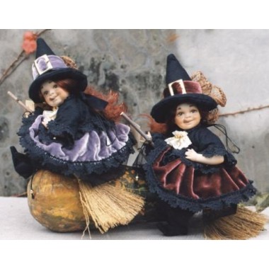 Elfe Kobold Nachtschatten, Porzellanpuppe