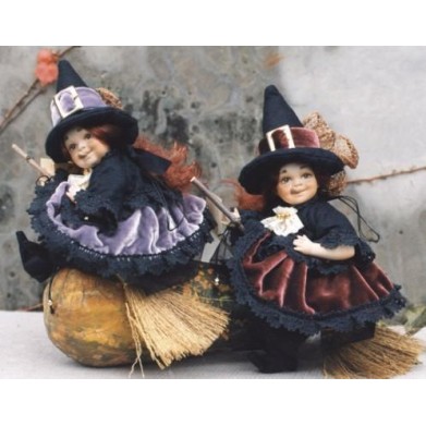 Elfe Kobold Nachtschatten, Porzellanpuppe