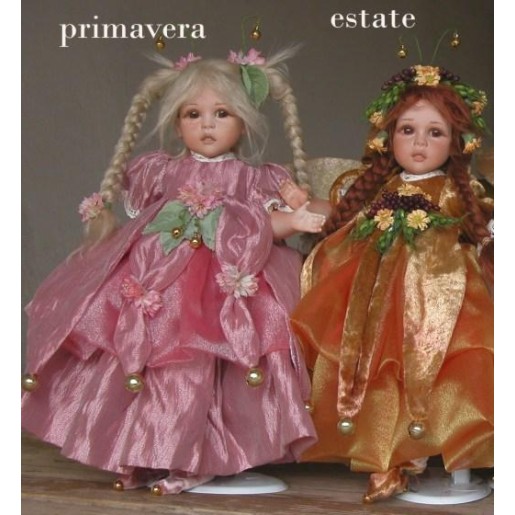 Porzellanpuppe, Feen: Frühling, Sommer