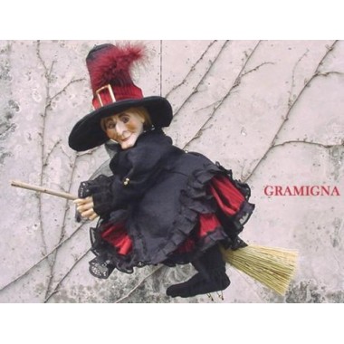 Elfe Kobold Hexe Unkraut, Porzellanpuppe